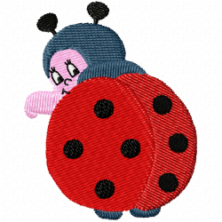 Lady Bugs Embroidery Design 11 Lady Bugs Embroidery Design 11